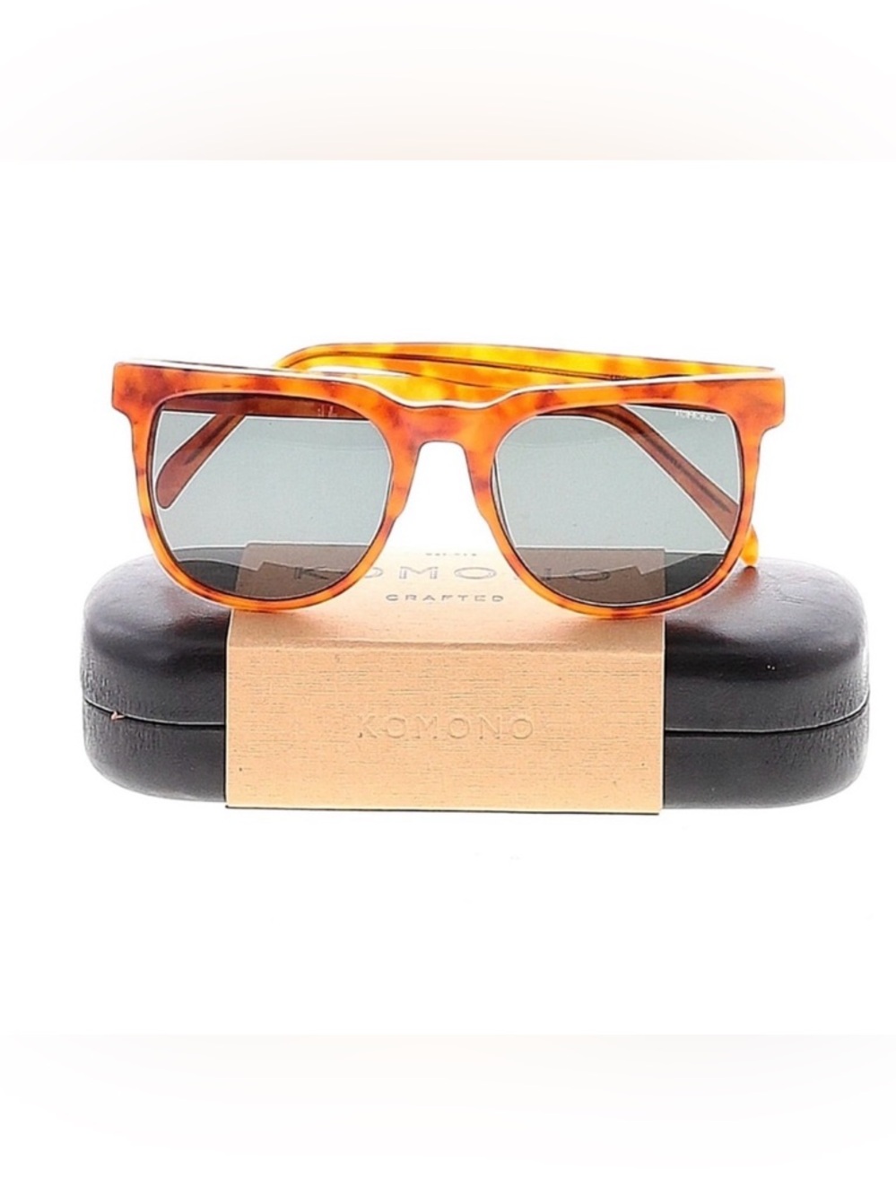Komono sunglasses NEW brown orange tortoise Riviera Caramel Demi - Picture 16 of 16